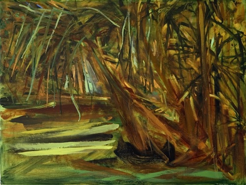 Thicket III, 24" x 32", oil on linen, 2009, SFCA collection. Thicket III, 24" x 32", oil on linen, 2009, SFCA collection.